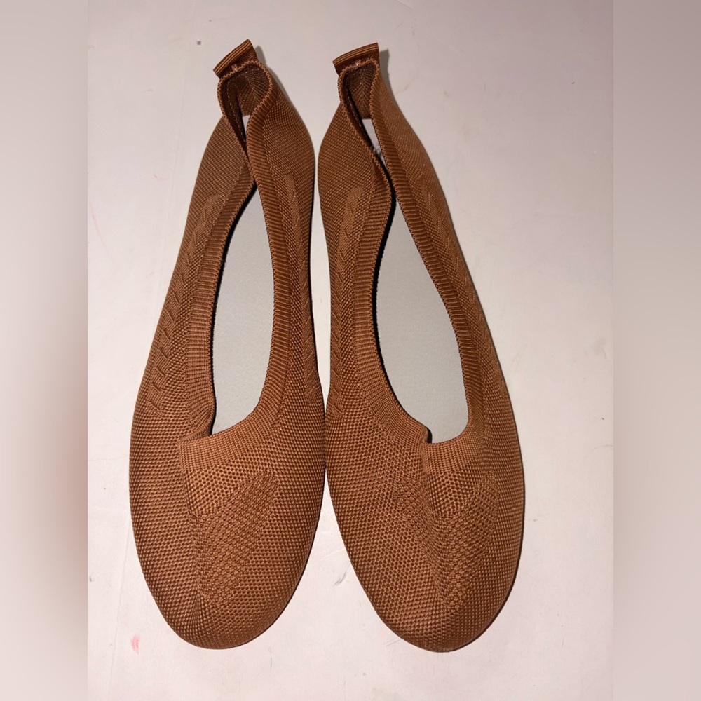 Brown ballet flats size 40 fits 9.5